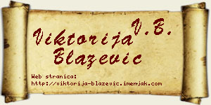 Viktorija Blažević vizit kartica